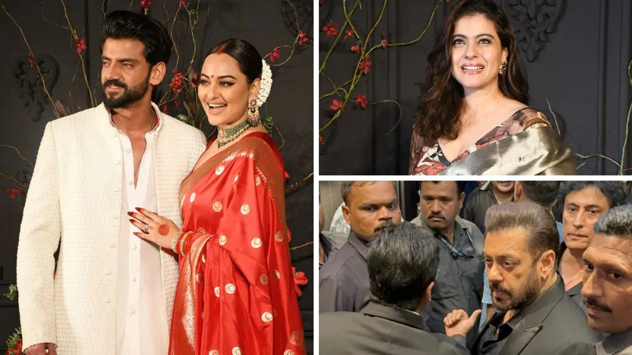  Sonakshi Sinha and Zaheer Iqbal's reception Photograph:(X) 