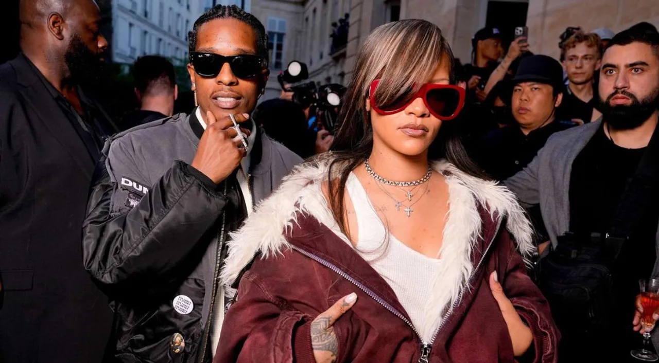  ASAP Rocky and Rihanna in Paris Photograph:(X) 