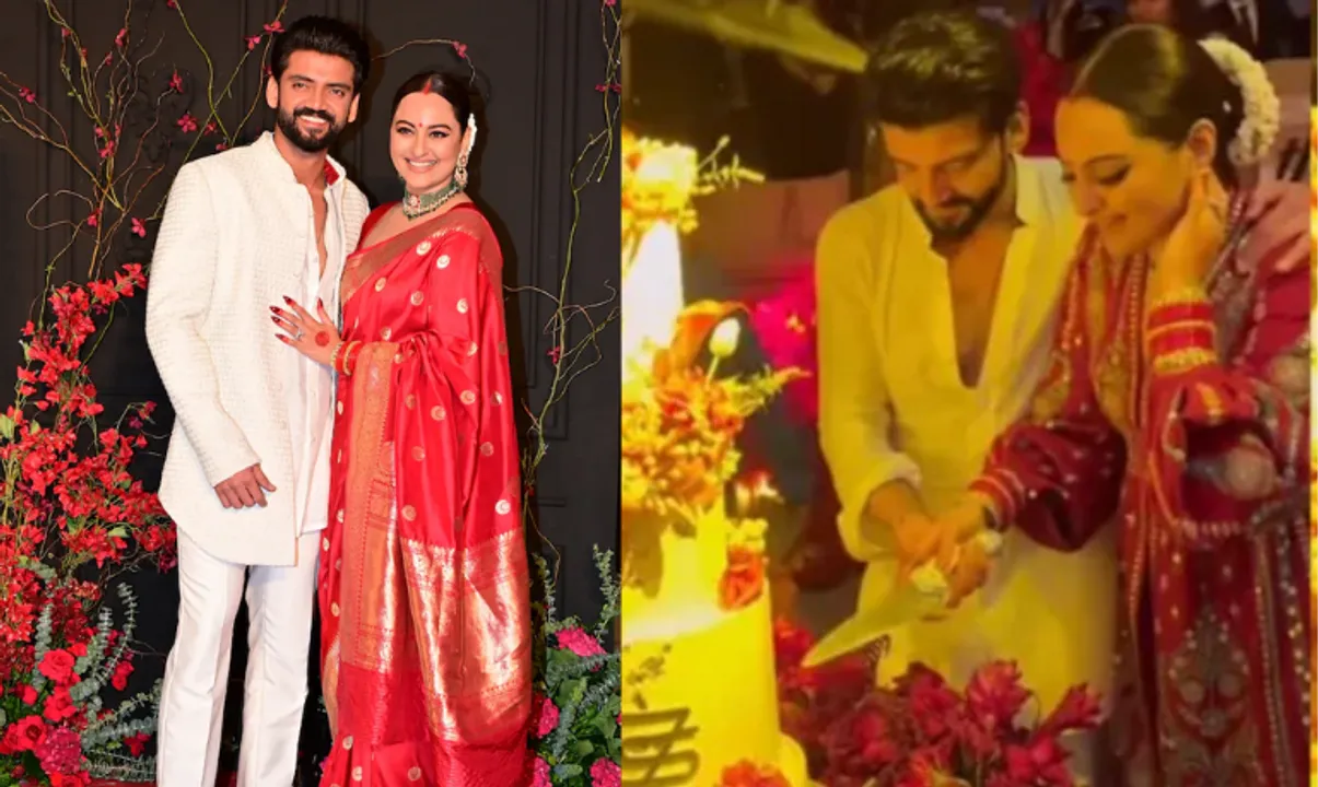  Sonakshi Sinha and Zaheer Iqbal's Wedding Photograph:(X) 
