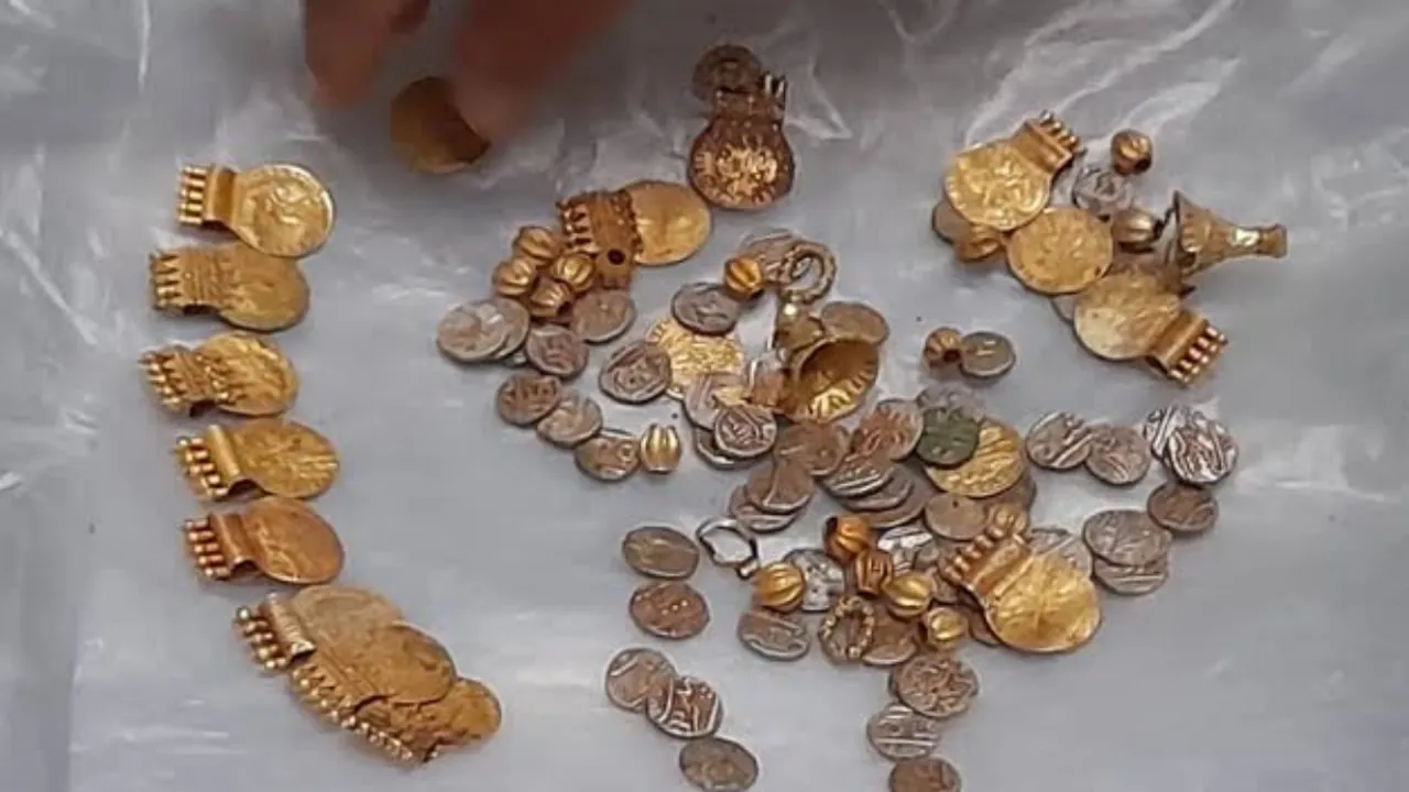 Hidden treasure unearthed by labourers in Kerala Photograph:(X) 