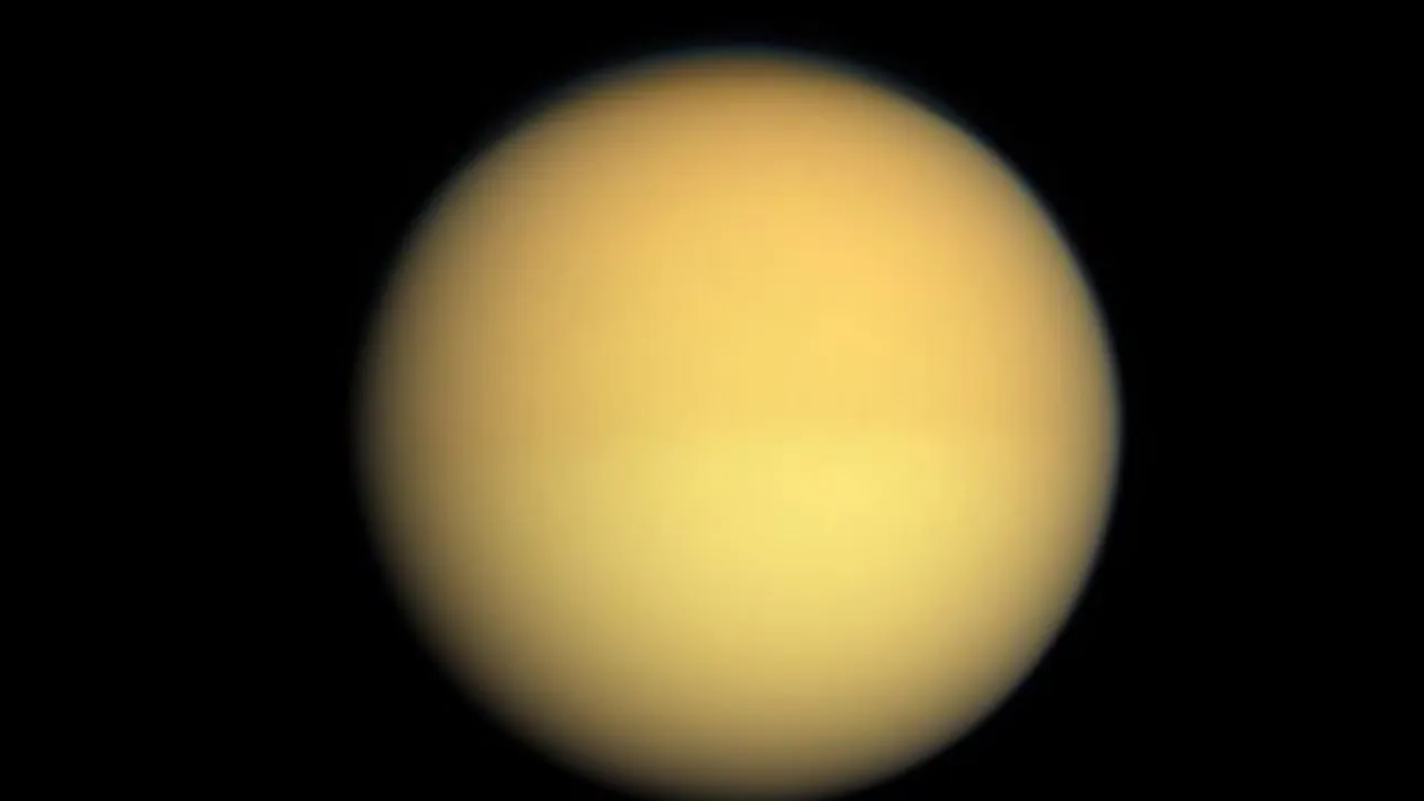  Representational image of Saturn's moon Titan. Photograph:(Others) 