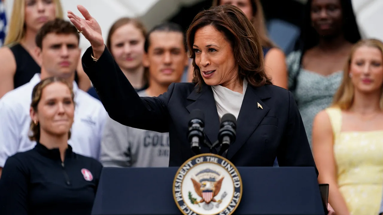  US Vice President Kamala Harris.  Photograph:(Reuters) 