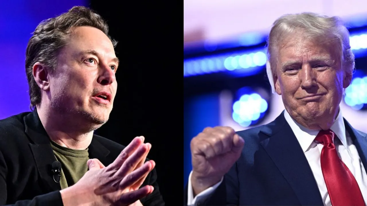  Elon Musk and Donald Trump Photograph:(WION Web Team) 