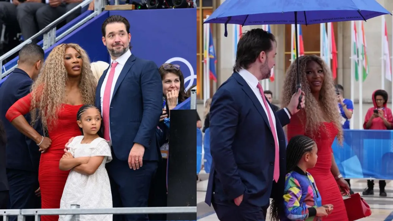  Serena Williams and her husband at Paris Olympics. Photograph:(Instagram) 
