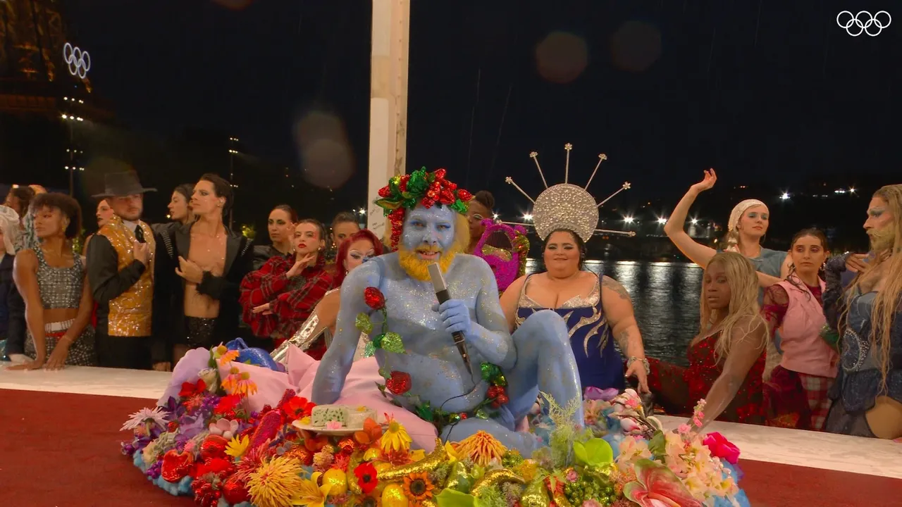  This drag set at Olympics opening ceremony is being slammed Photograph:(X) 