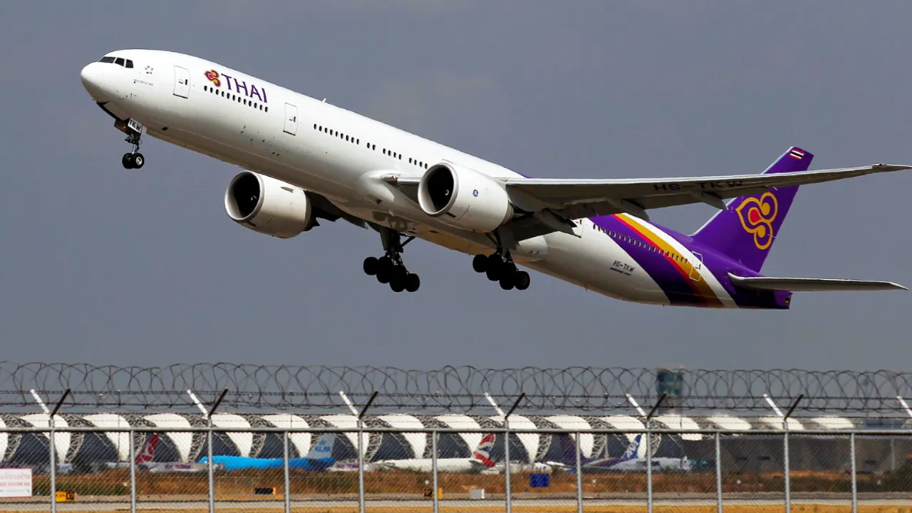  Image of Thai Airways plane taking off. Photograph:(Reuters) 