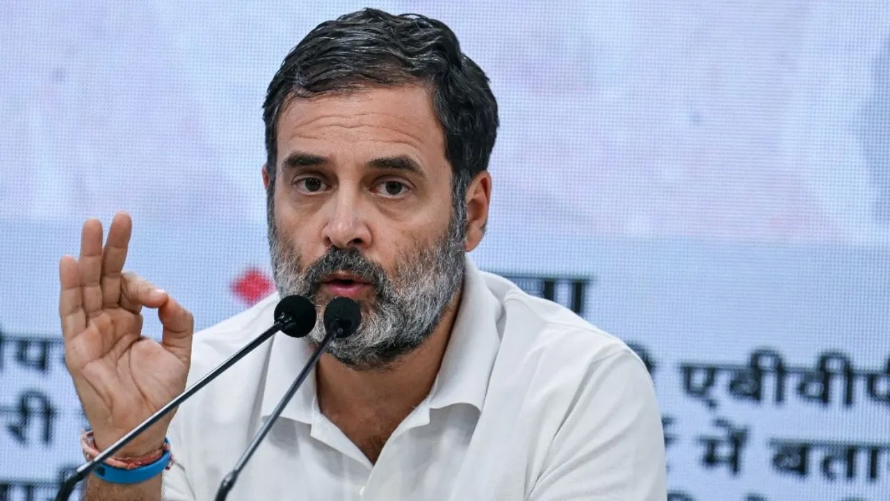  Indian National Congress (INC) leader Rahul Gandhi Photograph:(AFP) 