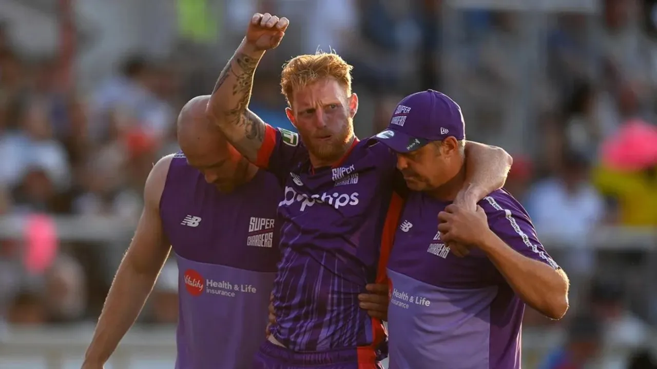  Stokes hurt left hamstring during The Hundred, doubtful for first Test vs SL Photograph:(Others) 