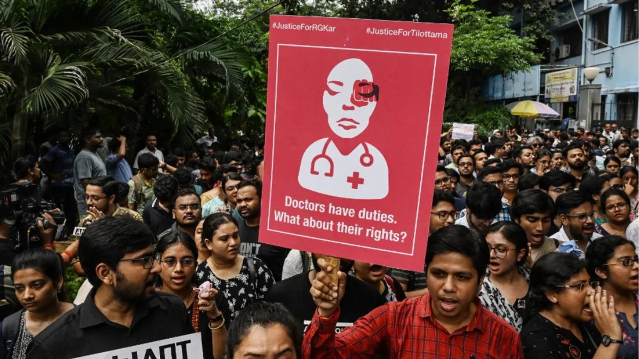  Kolkata horror murder-rape of doctor  Photograph:(AFP) 