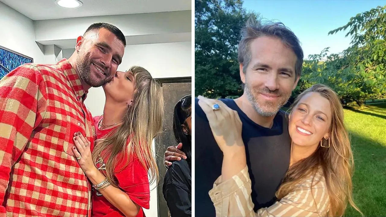  Blake Lively, Ryan Reynolds, Travis Kelce, Taylor Swift, Photograph:(Instagram) 