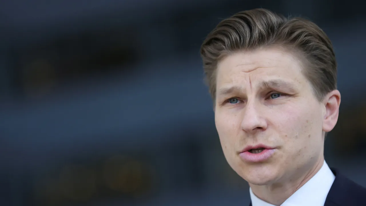  File Photo: Finland's Defence Minister Antti Hakkanen speaks to the media on the day of the NATO defence ministers' meeting at the Alliance's headquarters in Brussels, Belgium June 13, 2024. Photograph:(Reuters) 
