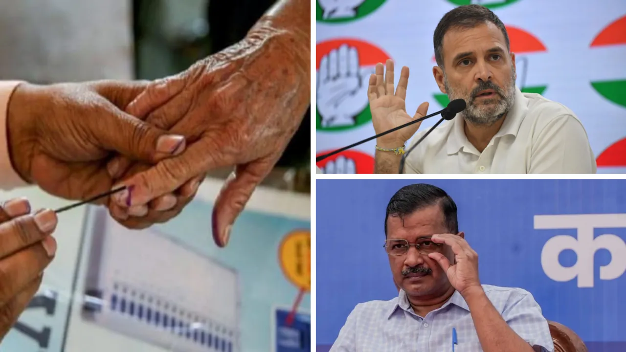  Will Congress, AAP form an alliance for Haryana assembly elections. Photograph:(Agencies) 