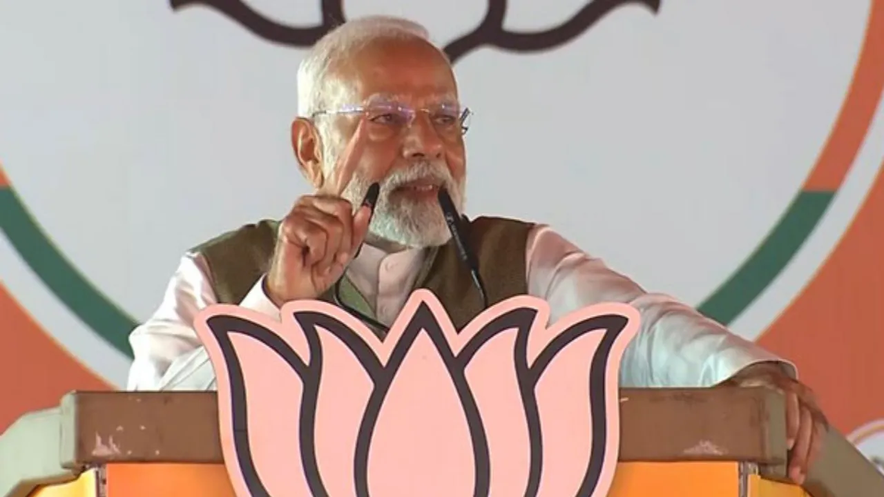  Prime Minister Narendra Modi addresses a rally (File picture) Photograph:(ANI) 