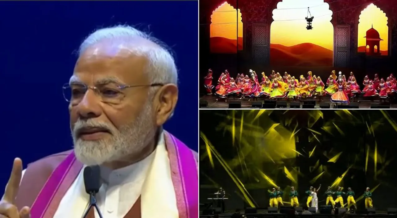  PM Modi addresses Indian diaspora in New York Photograph:(Agencies) 