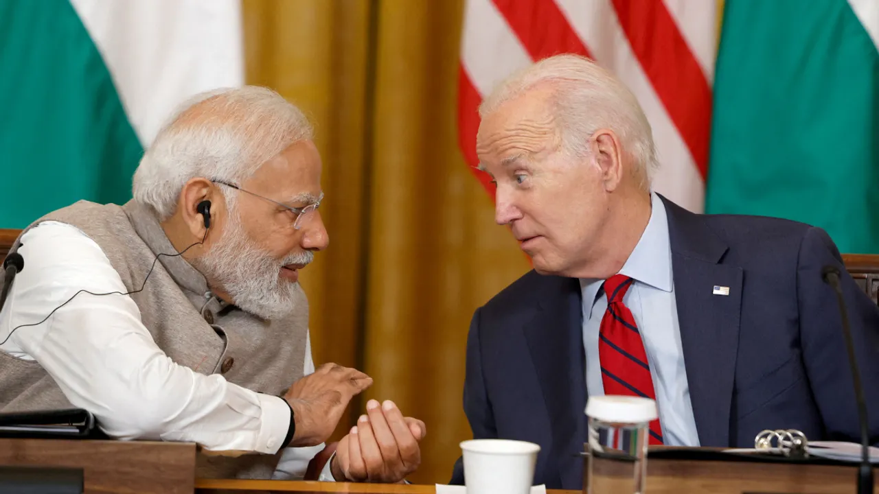  File photo of Indian PM Modi (left) and US President Biden (right). Photograph:(Reuters) 