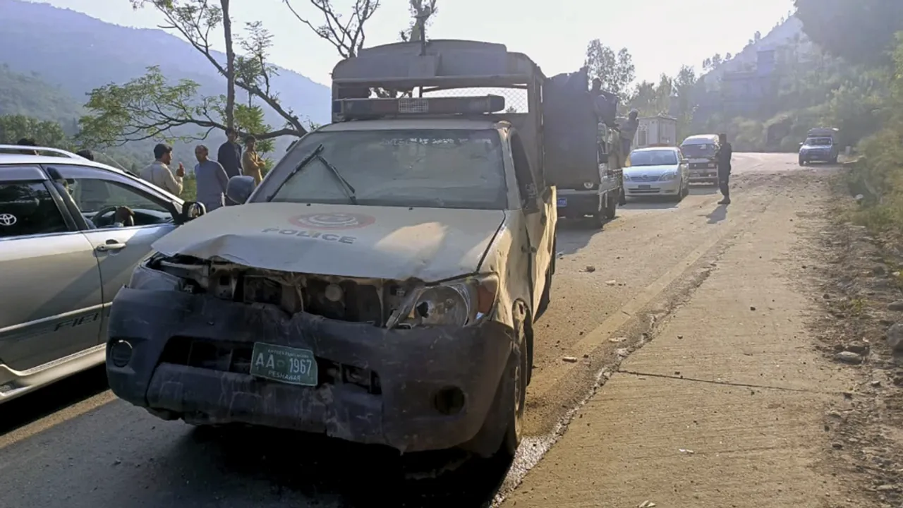  One police officer was killed and four others were injured in the attack. Photograph:(AP) 