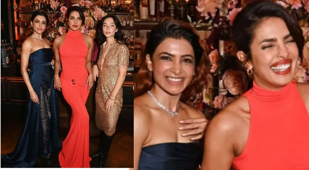  Priyanka Chopra spotted enjoying a moment with Samantha Photograph:(Instagram) 
