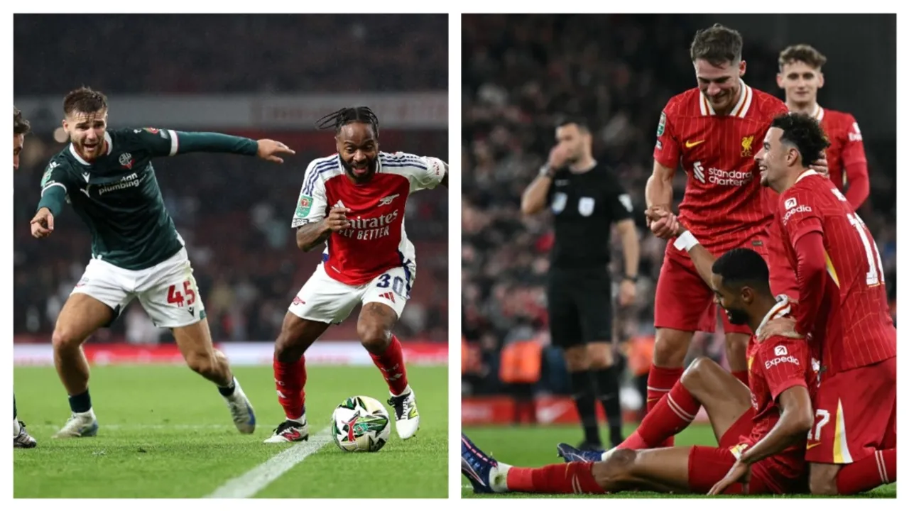  EFL Cup: Arsenal beat Bolton 5-1, Liverpool thrash West Ham Photograph:(AFP) 