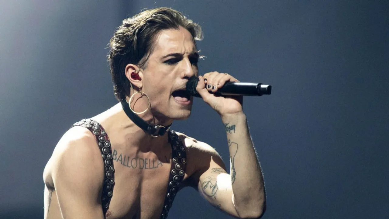  Maneskin's Damiano David Photograph:(AFP) 