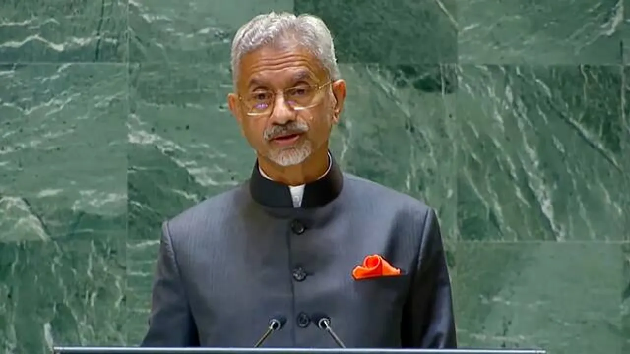  Indian foreign minister addresses UNGA on Sep 28 Photograph:(Agencies) 