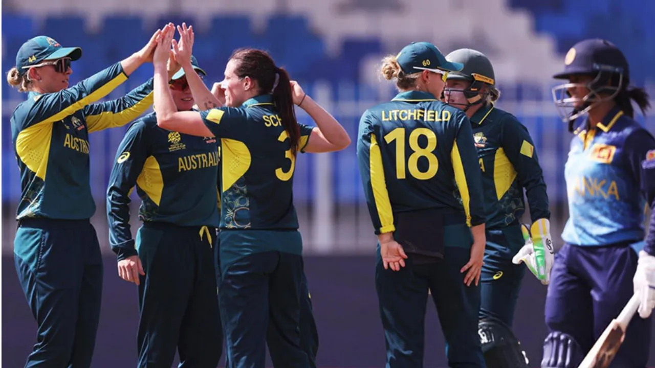  Women's T20 World Cup 2024: Schutt, Mooney help Australia beat Sri Lanka by 6 wickets Photograph:(X) 