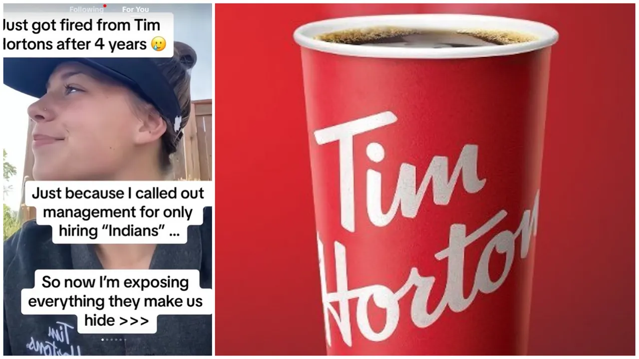 Canadian was fired by Tim Hortons #39 for calling it out for hiring