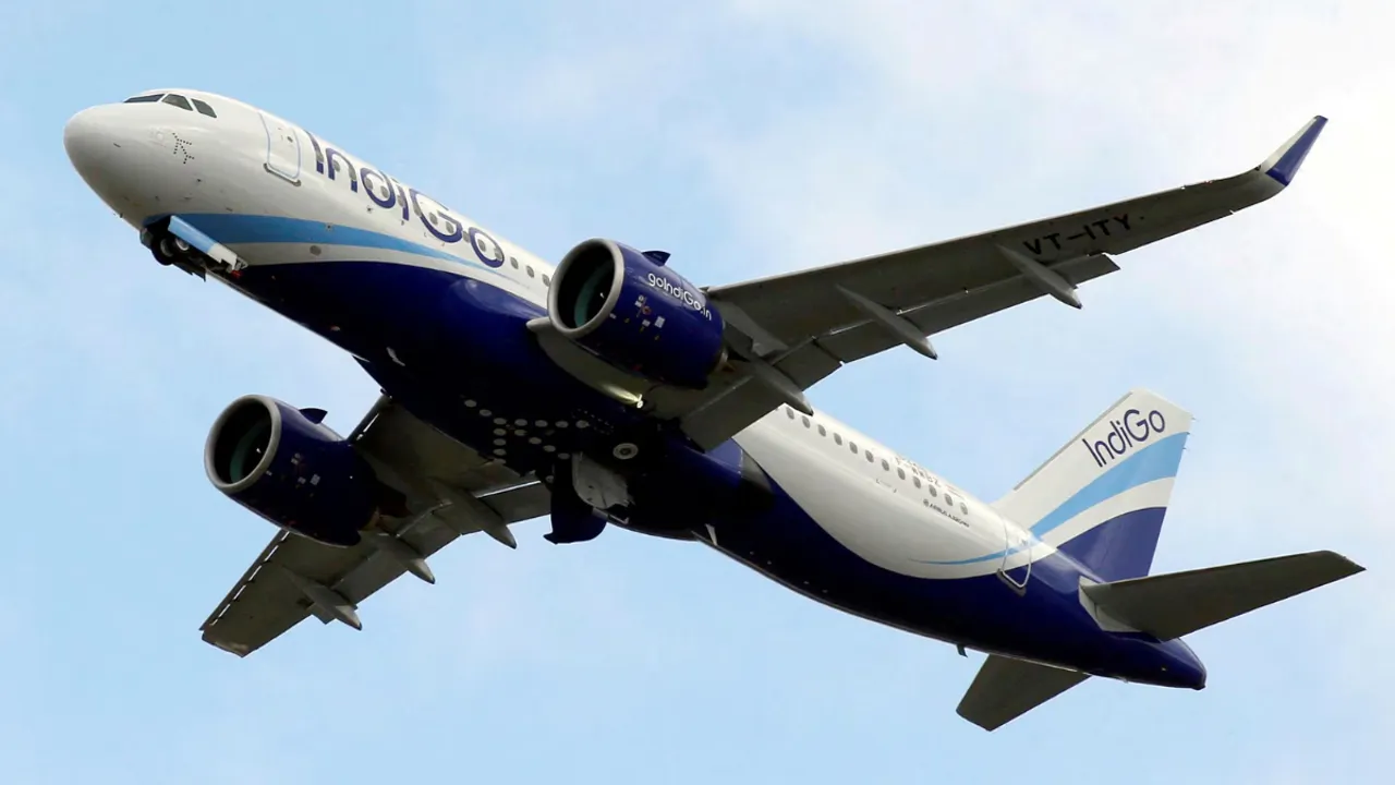  File photo of an IndiGo aircraft. Photograph:(Reuters) 