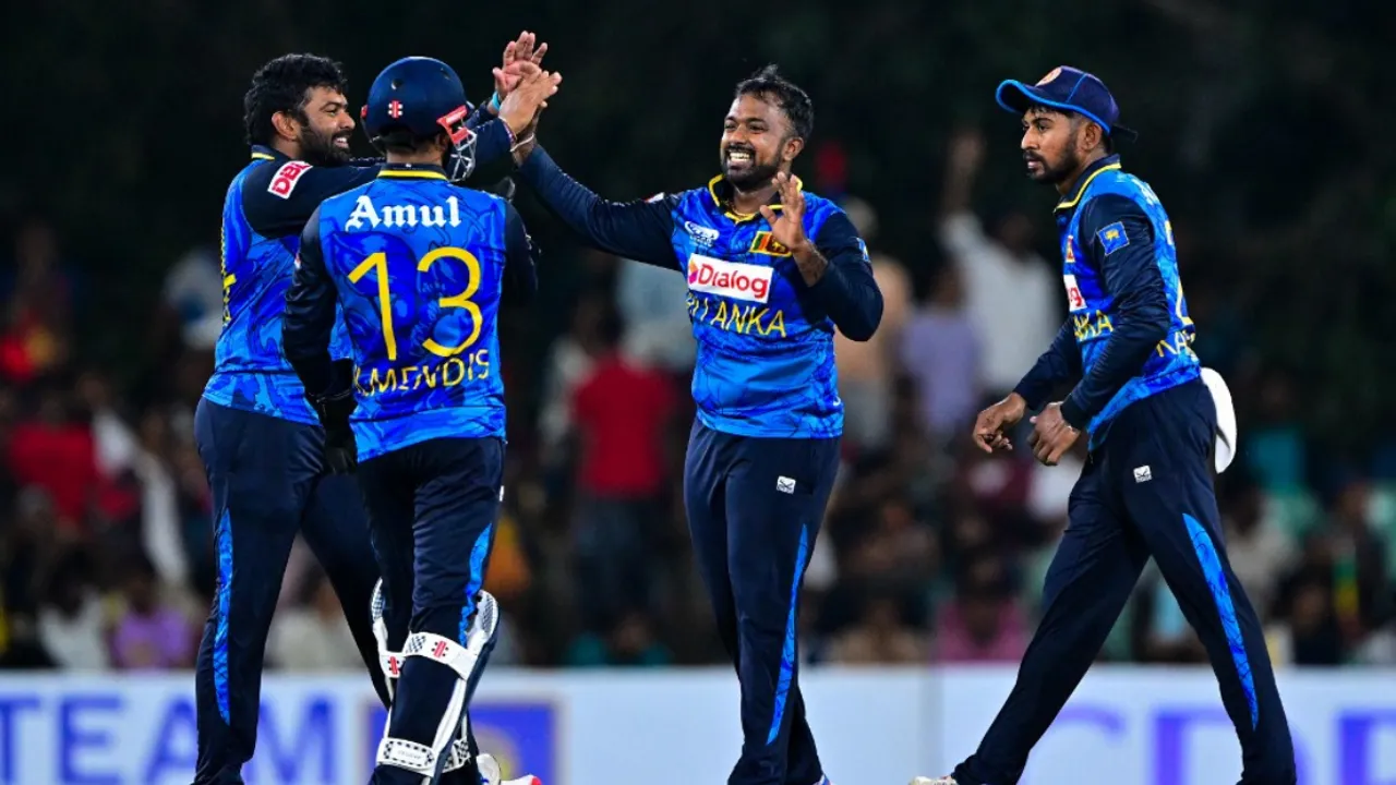  Sri Lanka cricket team players Photograph:(AFP) 