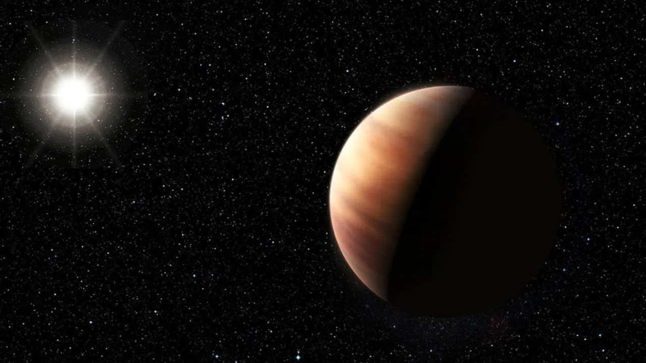  Exoplanet orbiting a star Photograph:(Others) 