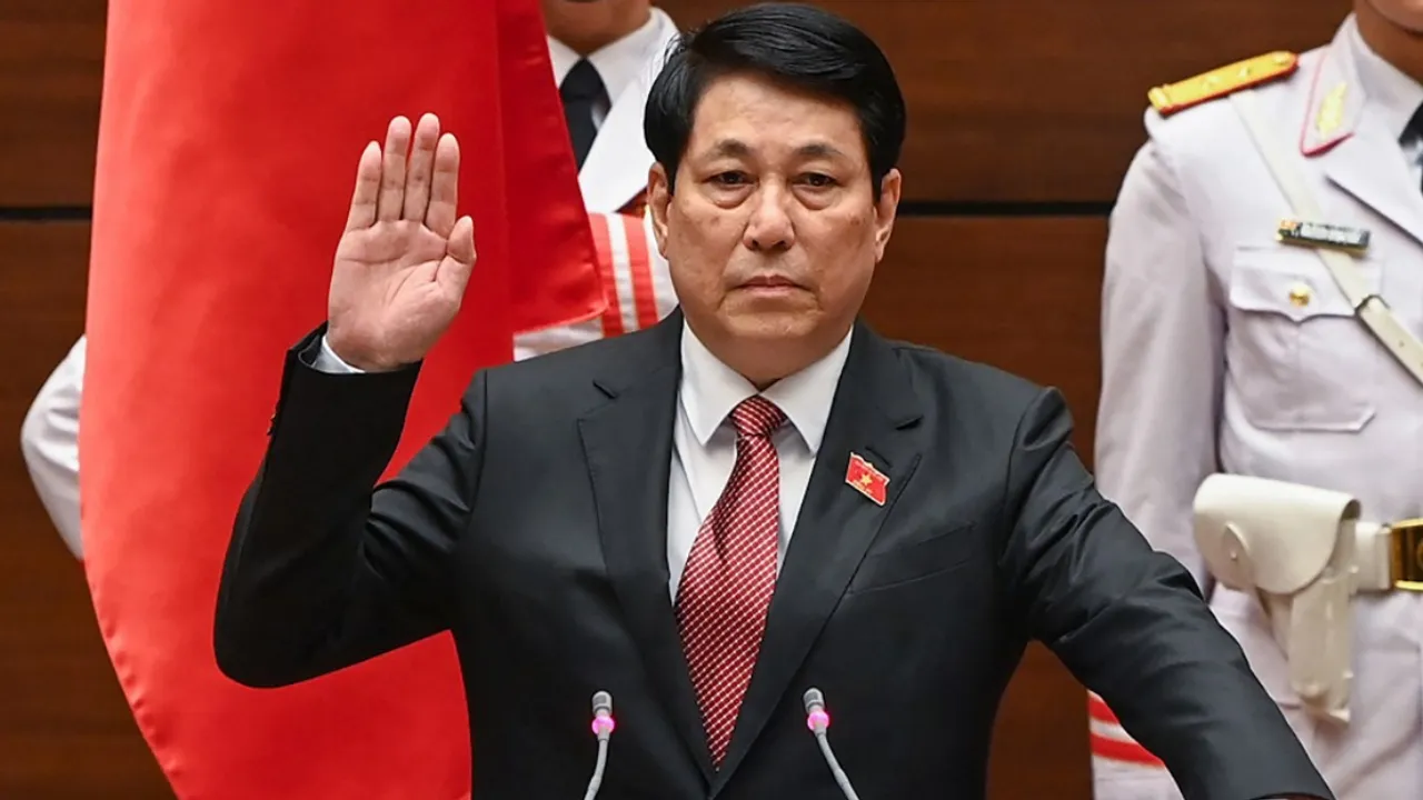  Vietnam's parliament elected on Monday Army General Luong Cuong with the vote of all the 440 deputies who attended the parliament session on Monday Photograph:(AFP) 