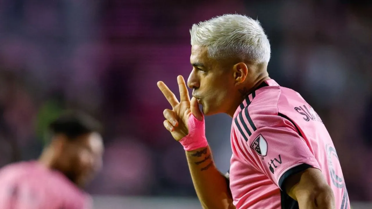 Suarez, Alba on scoresheet for Miami in win over Atlanta in MLS Cup playoffs Photograph:(AFP) 