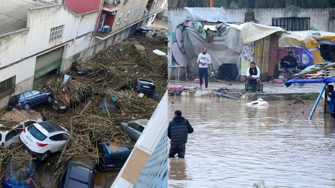  Visuals from Spain flash floods  Photograph:(AFP) 
