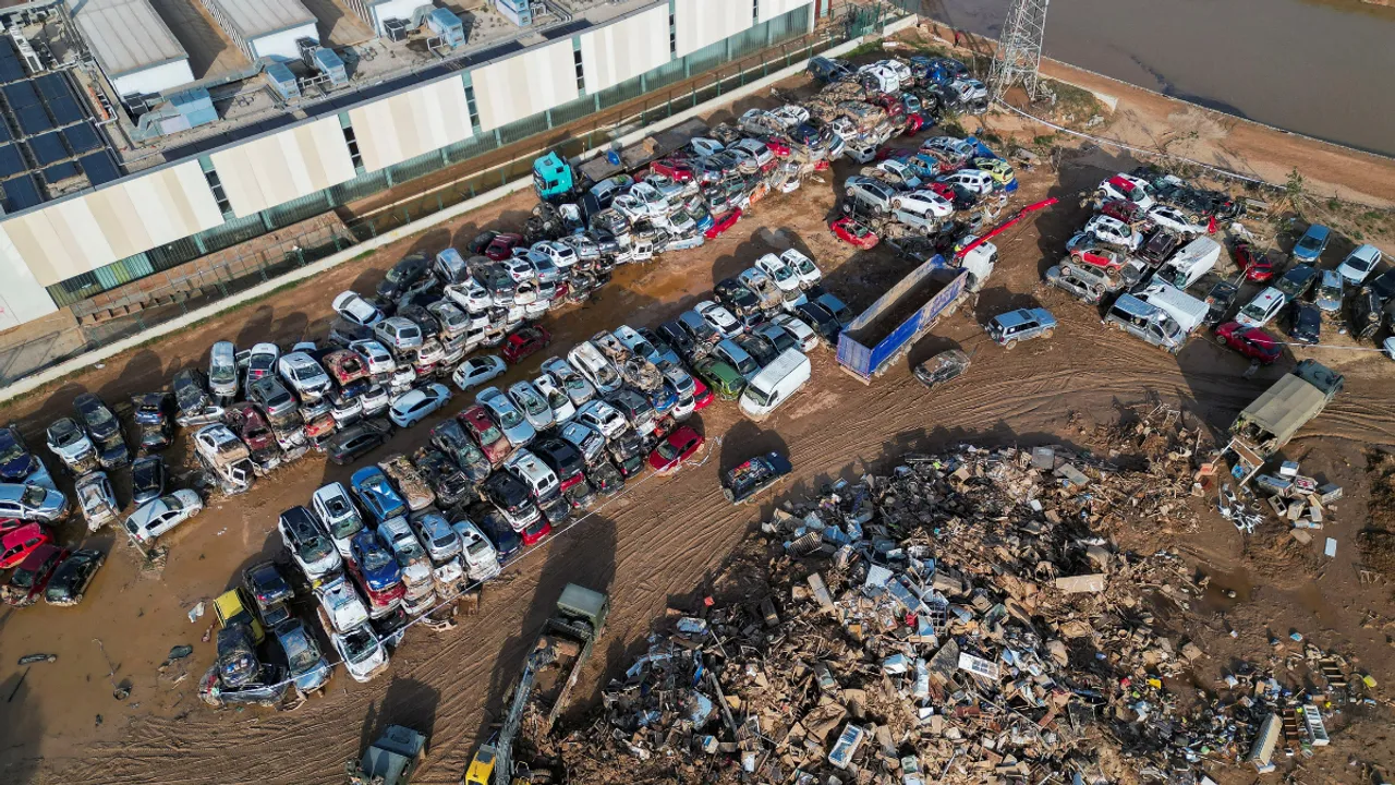  More than 200 people were confirmed to have died after heavy rains last week caused waterways to overflow, creating flash floods that surged through suburbs south of the city of Valencia Photograph:(Reuters) 