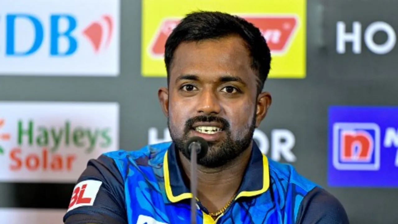  SL vs NZ: Charith Asalanka to captain Sri Lanka against New Zealand for white-ball series Photograph:(AFP) 