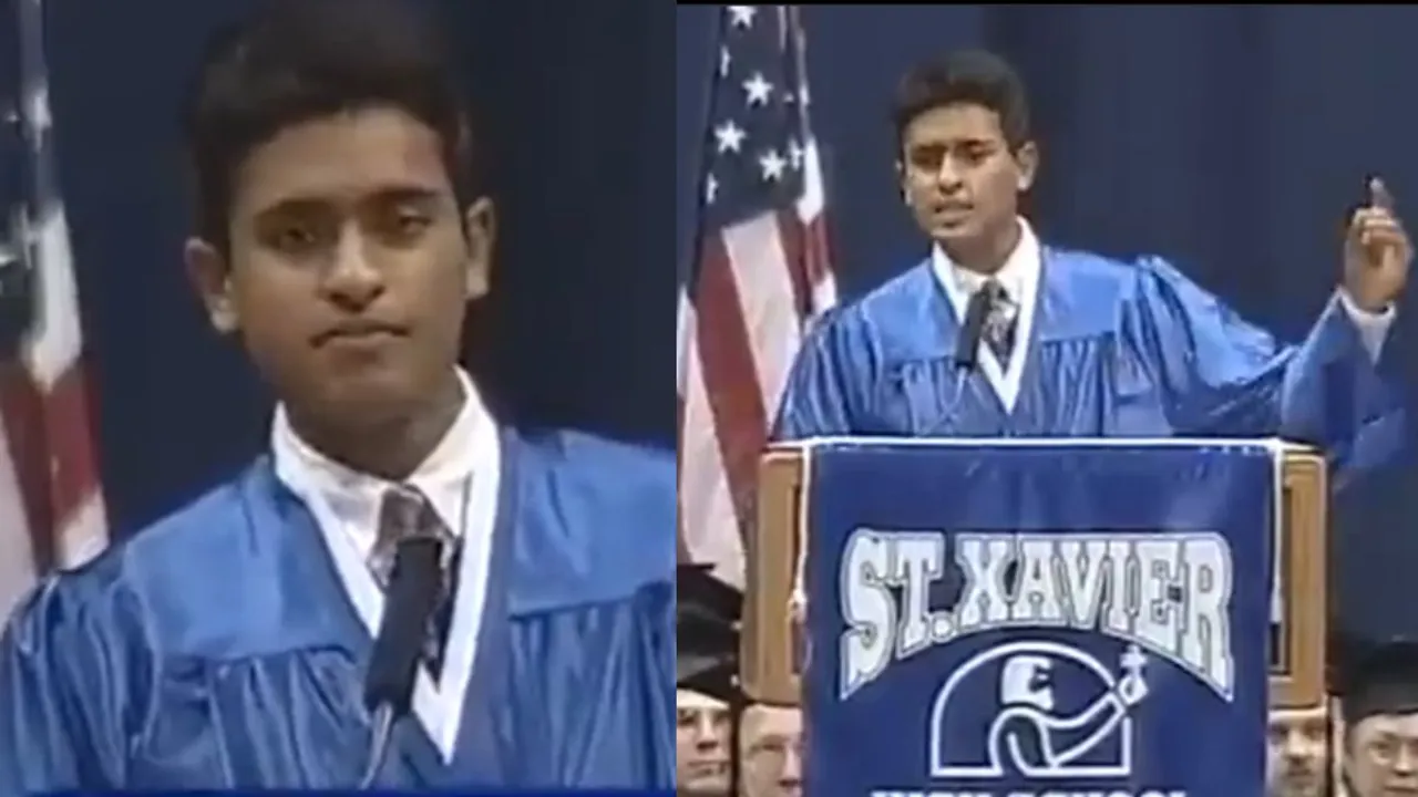  2003 speech of Indian-American entrepreneur Vivek Ramaswamy has gone viral  Photograph:(X) 