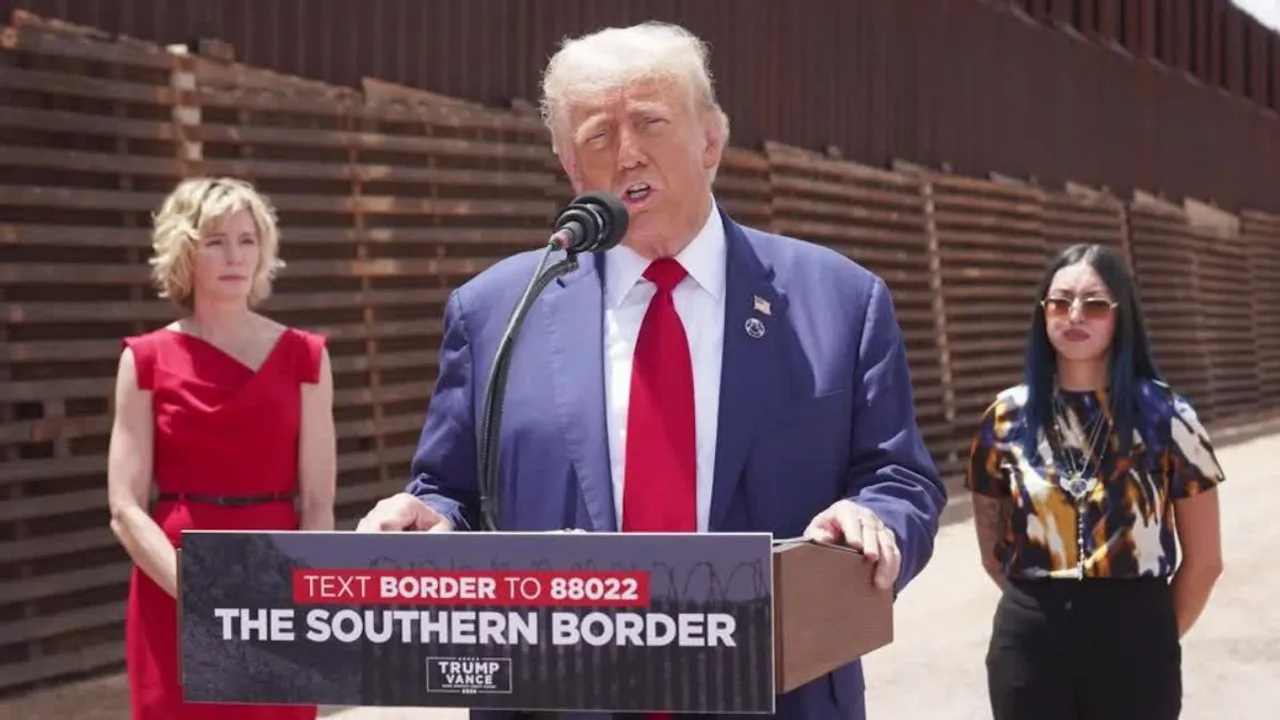  File Photo: What happens on Day One of the mass deportation pledge? Trump is expected to sign a string of executive orders to roll back legal entry programmes designed by President Joe Biden, make it easier to arrest immigrants with no criminal records, move troops to the southern border and renew construction of the 2,000-mile border with Mexico. Photograph:(Reuters) 