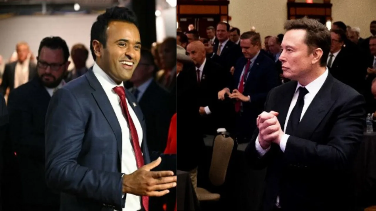  DOGE Musk and Ramaswamy Photograph:(AFP) 