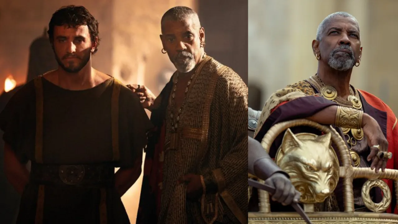  Paul Mescal and Daniel Washington in Gladiator II Photograph:(X) 