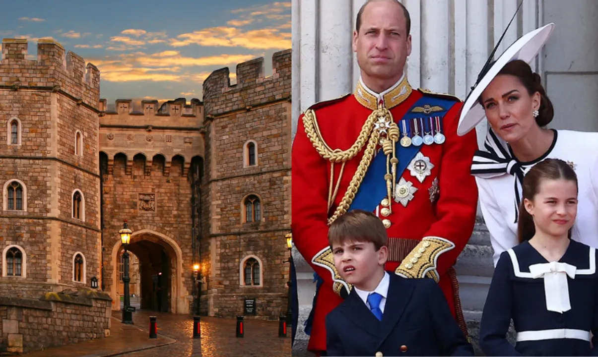  In the picture William and Kate Middleton with their kids Photograph:(X) 
