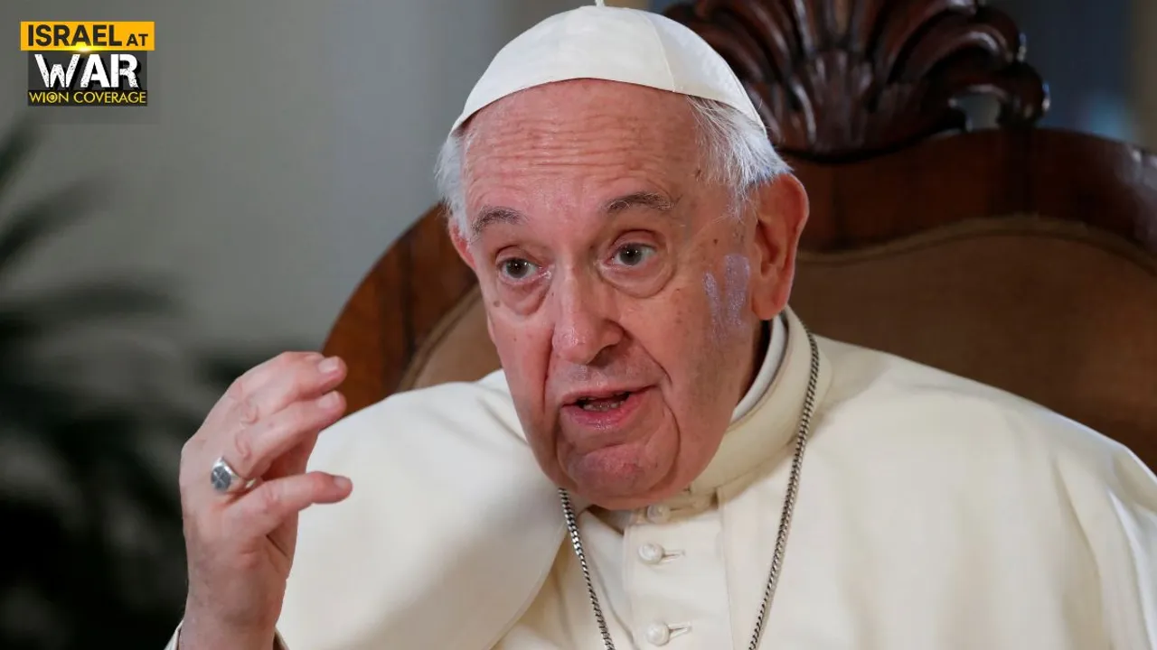  File photo: The pope wrote, "According to some experts, what is happening in Gaza has the characteristics of genocide," and stressed that this claim "should be studied carefully to determine whether (the situation) corresponds to the technical definition formulated by jurists and international bodies." Photograph:(Reuters) 