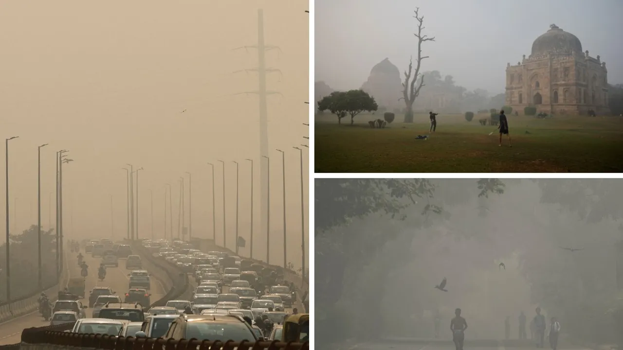  Delhi pollution Photograph:(Reuters) 