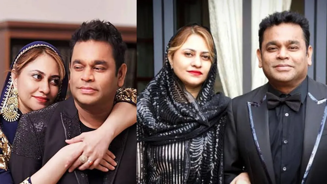 File images of Saira Banu and AR Rahman Photograph:(X) 