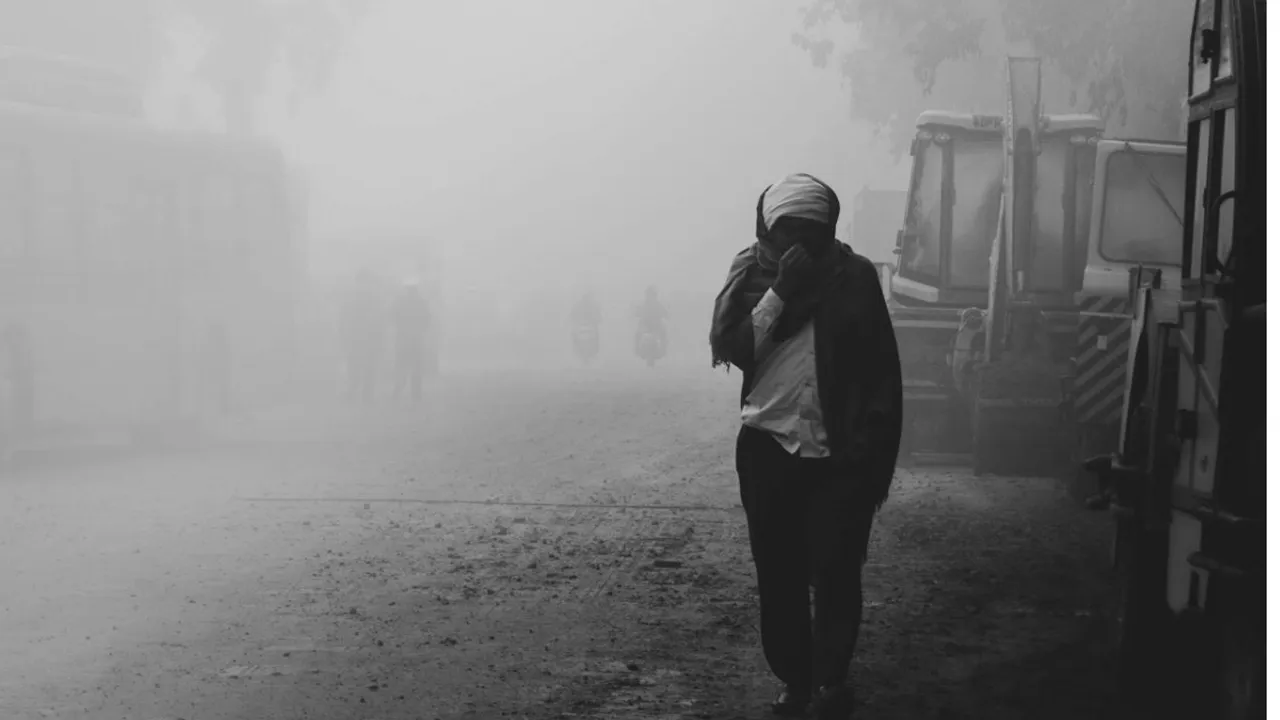  Delhi air pollution  Photograph:(X) 