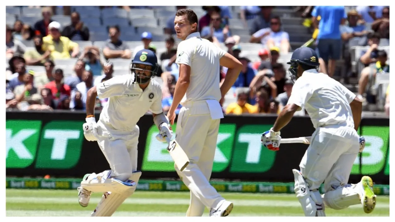  BGT 2024/25: 'Happy that Pujara is not here,' says a relieved Hazlewood  Photograph:(AFP) 