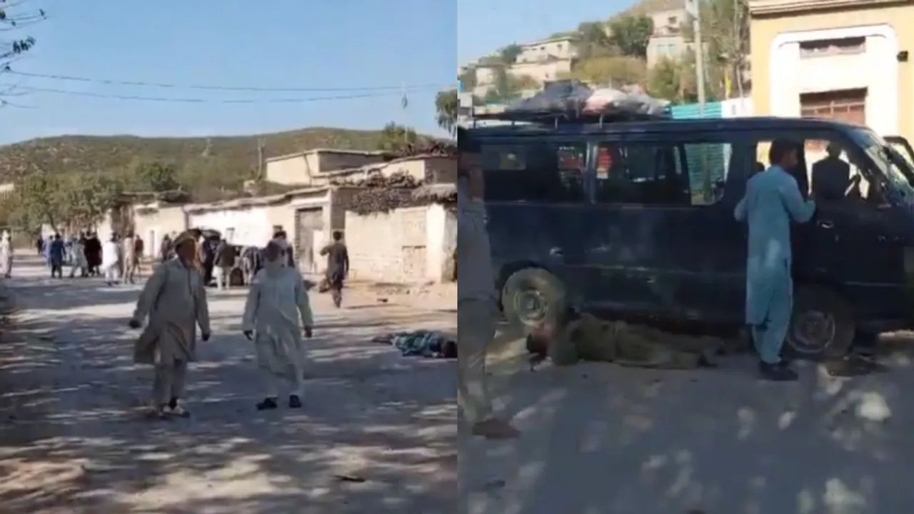  Screengrab of the visuals from the attack site in Kurram district Photograph:(X) 