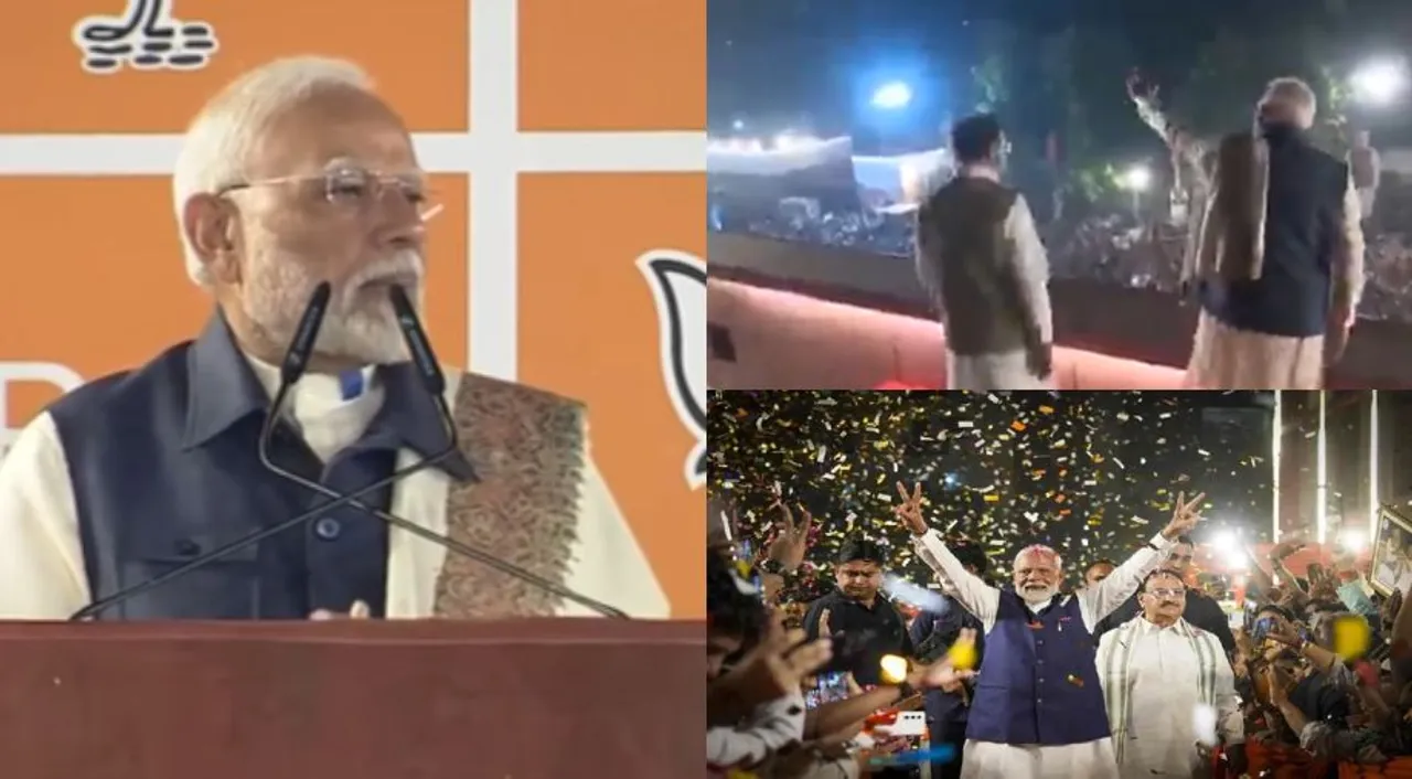  PM Modi reaches BJP HQ in Delhi Photograph:(Agencies) 