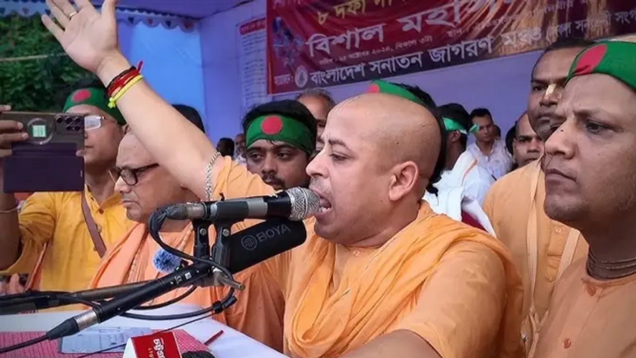  Image of ISKCON leader Chinmoy Krishna Das Brahmachari. Photograph:(Others) 