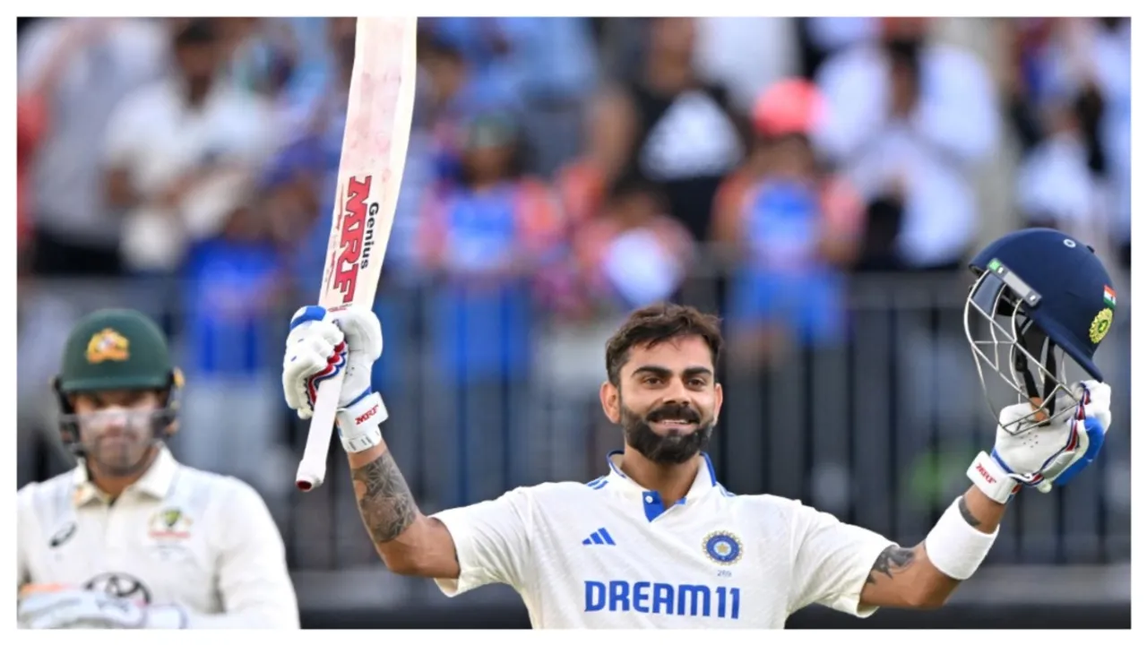  BGT: Gavaskar, Hayden decode what worked for Kohli during his Perth Test ton Photograph:(AFP) 