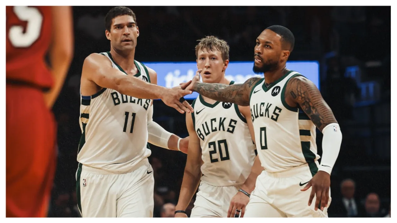  Milwaukee Bucks edge past Miami Heat, Houston Rockets advance in NBA Cup Photograph:(X) 