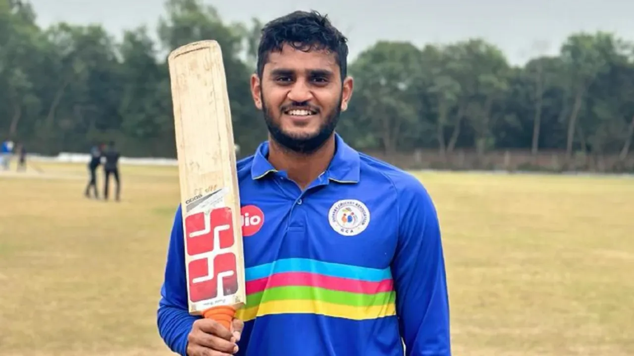  Gujarat's Urvil Patel (Source: Gujarat Cricket Association) Photograph:(Others) 